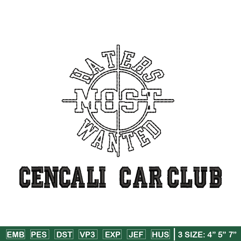 Cencali car club embroidery design, Cencali car club embroidery, logo design, embroidery file, Digital download..jpg