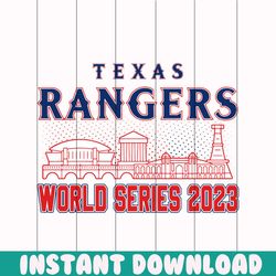 mlb texas rangers world series 2023 svg cutting digital file
