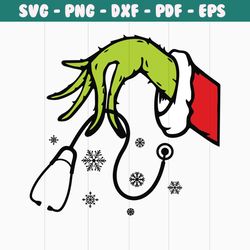 christmas nurse grinch santa vibe svg graphic design file