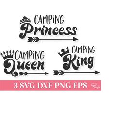 camping queen svg, camping princess svg, camping king svg, camping family svg cricut, camping shirt svg, camp life svg,