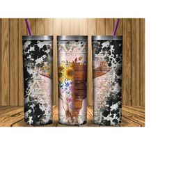 western tumbler design cowgirl bull cow skull seamless country sublimation designs downloads - skinny 20oz - png sublimation