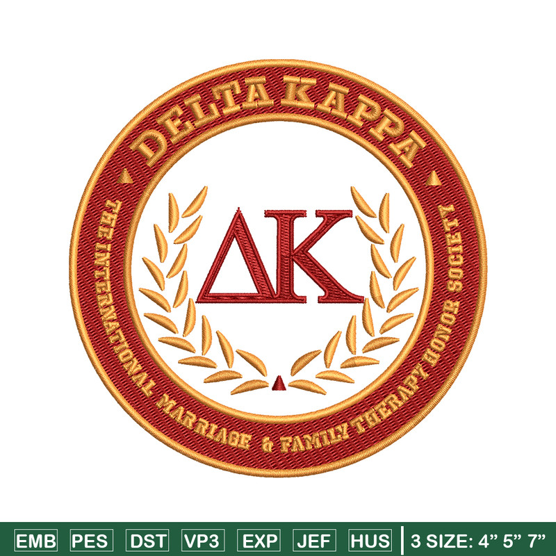 Delta Kappa embroidery design, Delta Kappa Logo embroidery, logo design, embroidery file, logo shirt, Digital download.jpg