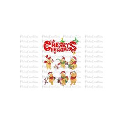 winnie the pooh christmas svg, pooh bear png, pooh and friends png, pooh png, winnie the pooh png svg, sublimation svg png