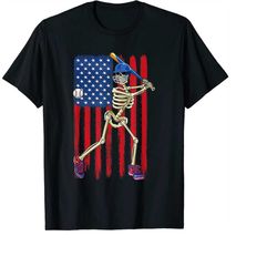 american flag skeleton baseball team men boys png skull baseball mom png