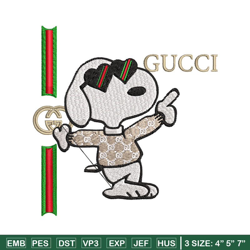 Dog gucci Embroidery Design, Gucci Embroidery, Embroidery File, Logo shirt, Sport Embroidery, Digital download..jpg