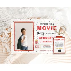 movie birthday invitation cinema birthday invite pop on over birthday invitation movie ticket invitation pop corn movie