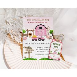 barnyard birthday invitation template farm themed birthday invitation boys birthday invitation animal farm invitation ba