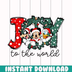 santa mickey joy to the world svg graphic design file