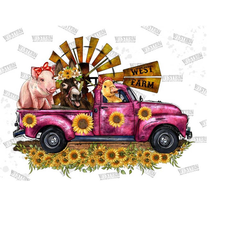 MR-111202392357-west-farm-truck-with-pig-donkey-duck-and-sunflower-bouquet-image-1.jpg