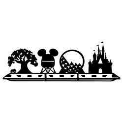 Florida Theme Park Landmarks SVG, Disney SVG