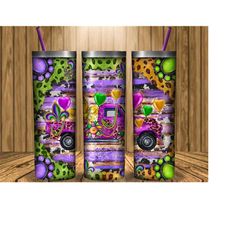 mardi gras truck tumbler png sublimation design,20oz skinny tumbler,mardi gras tumbler,mardi gras mask,mardi gras truck png,digital download