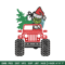 Grinch Jeep Christmas Embroidery design, Grinch Christmas Embroidery, logo design, Embroidery File, Digital download..jpg