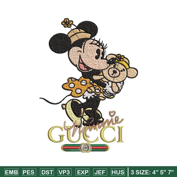 Gucci Minnie mouse Embroidery design, Gucci Embroidery, Disney design, Embroidery File, cartoon shirt, Digital download..jpg