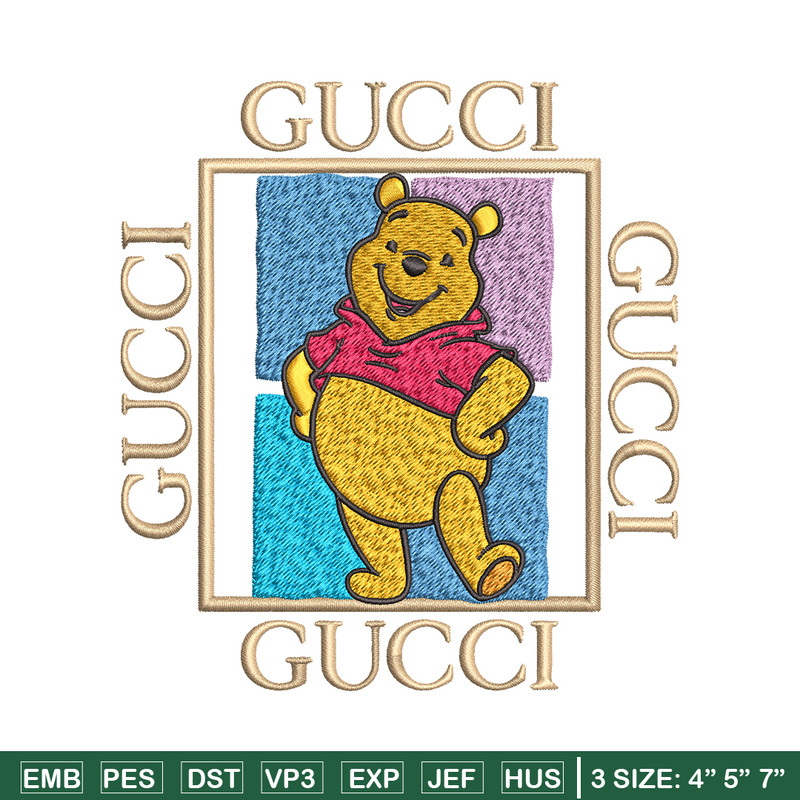 Gucci Winnie Pooh Embroidery design, Winnie Pooh Embroidery, cartoon design, Embroidery File, Digital download..jpg