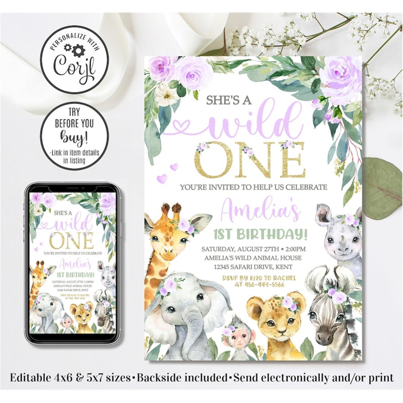 MR-111202311128-editable-safari-birthday-invitation-girl-wild-one-invitation-image-1.jpg