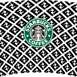 fashion coffe fendi svg, starbucks wrap luxury svg, starbucks wrap svg, starbucks svg files, digital download-1