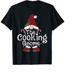 Cooking Gnome Buffalo Plaid Matching Family Christmas PNG