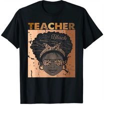 Vintage Afro Black History Month African American Teacher PNG