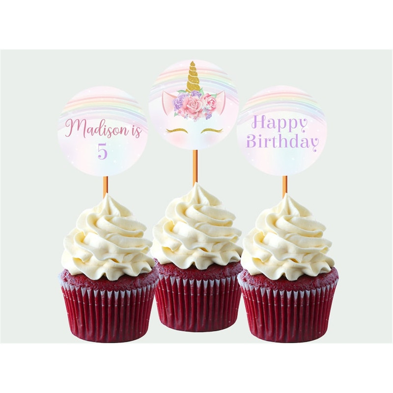 MR-1112023121617-unicorn-cupcake-toppers-unicorn-cake-topper-rainbow-girl-image-1.jpg