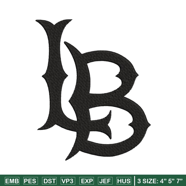 Long Beach State embroidery design, Long Beach State embroidery, logo Sport, Sport embroidery, NCAA embroidery..jpg