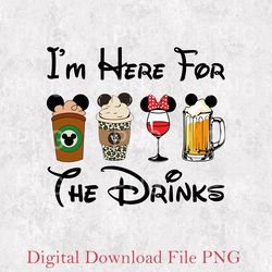 disney i'm here for the drinks png, disney epcot png, disney family vacation png, disney drinking png, disney group png