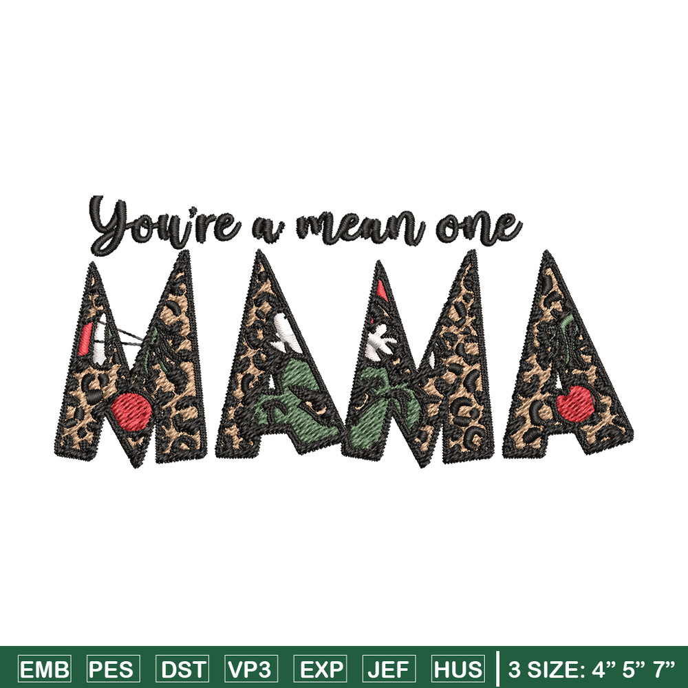 Mama Grinch Embroidery design, Mama Grinch Embroidery, logo design, Embroidery File, logo shirt, Instant download..jpg