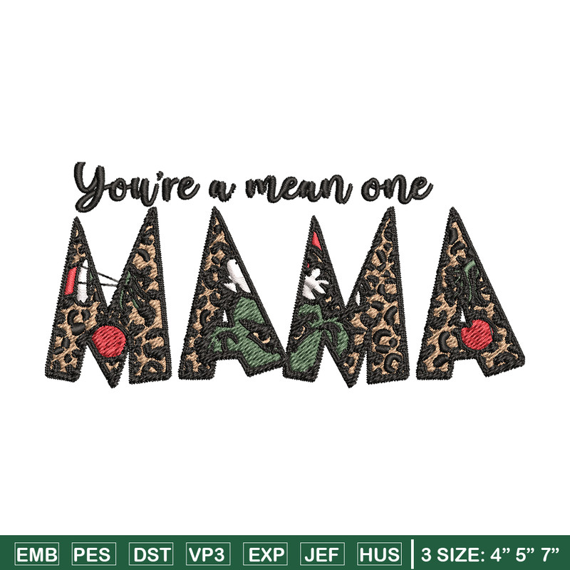 Mama Grinch Embroidery design, Mama Grinch Embroidery, logo design, Embroidery File, logo shirt, Instant download..jpg