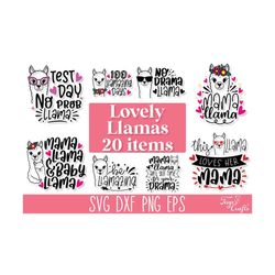 funny llama svg quotes, no probllama svg, mama llama svg cut file, no drama llama svg, llama queen svg, llama teacher svg, be llamazing svg