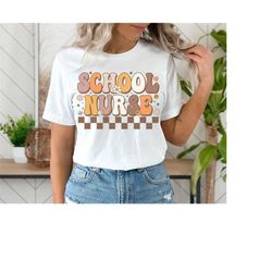 retro school nurse shirt for school nurse shirt school gift school nurse appreciation week tshirt for school nurse comfo