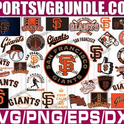 bundle 36 files san francisco giants baseball team svg, san francisco giants svg, mlb team  svg, mlb svg, png, dxf, eps