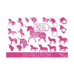 unicorn svg bundle | unicorn monogram svg | unicorn mandala svg | unicorn silhouette svg | unicorn svg cricut | unicorn cameo