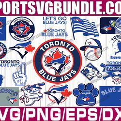 bundle 21 files toronto blue jays baseball team svg, toronto blue jays svg, mlb team  svg, mlb svg, png, dxf, eps, jpg