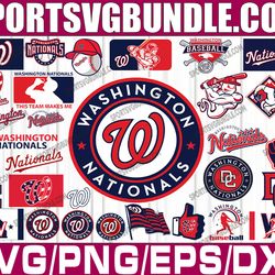bundle 32 files washington nationals baseball team svg, washington nationals svg, mlb team  svg, mlb svg, png, dxf, eps