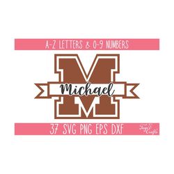 varsity split letters svg, sport monogram svg, split sport alphabet svg, varsity monogram svg, split college letters, football split font