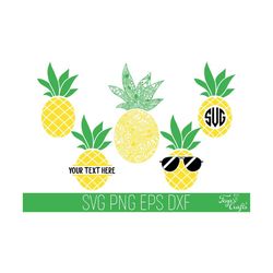 pineapple svg, pineapple mandala svg, pineapple monogram svg, pineapple sunglasses, pineapple cricut, summer svg, pineapple clipart