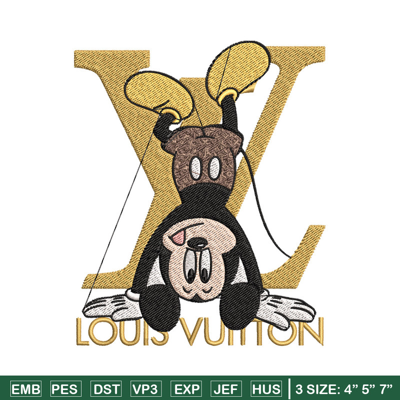 Mickey logo lv Embroidery Design, Lv Embroidery, Embroidery File, Disney Embroidery, Logo shirt, Digital download.jpg