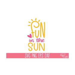 fun in the sun svg, summer svg png, beach life svg, beach quote svg, summer quote svg, summer shirt svg, beach hair svg, summertime svg