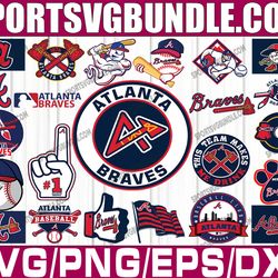 bundle 22 files atlanta braves baseball team svg, atlanta braves svg,mlb team  svg, mlb svg, png, dxf, eps, jpg