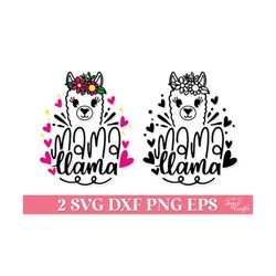 mama llama svg, mama llama shirt svg png, cute llama face svg, funny mom svg, mom life svg, cute llama clipart, cute alpaca svg