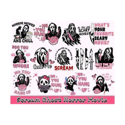 scream svg bundle, ghost face svg, no you hang up svg, scream ghost face svg, halloween svg, witch svg, halloween character horror movie