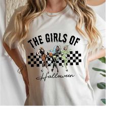 the girls of halloween png, 90s halloween png, halloween ghouls png, retro halloween png, halloween girls png, funny hal