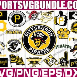 bundle 22 files pittsburgh pirates baseball team svg, pittsburgh pirates svg, mlb team  svg, mlb svg, png, dxf, eps, jpg