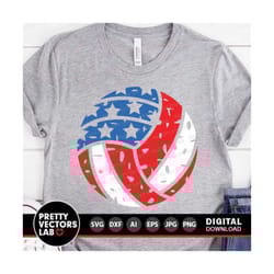 volleyball svg, american flag svg dxf eps png, volleyball mom svg, grunge 4th of july svg, usa cut files, distressed svg, silhouette, cricut