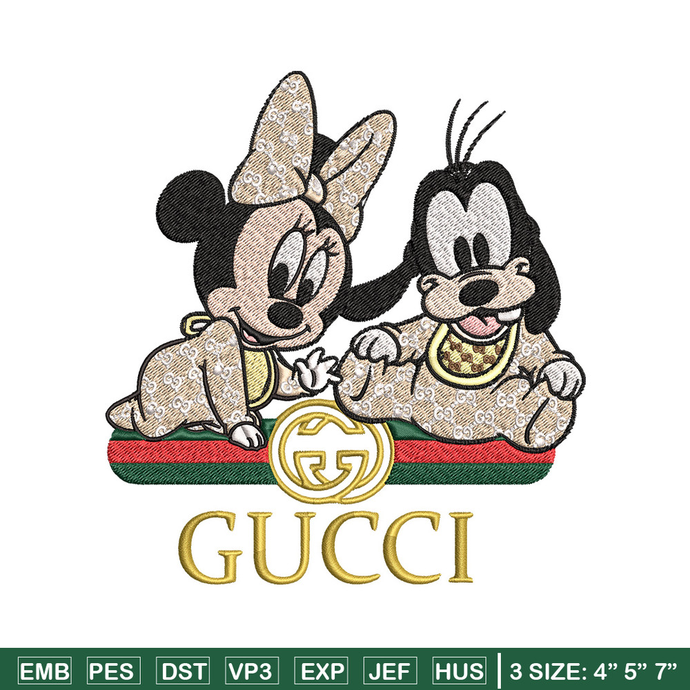 Minnie goofy baby Embroidery Design, Gucci Embroidery, Embroidery File, Logo shirt, Sport Embroidery, Digital download..jpg