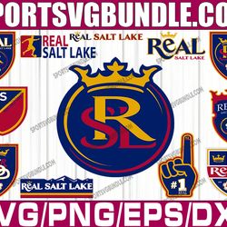 bundle 12 files real salt lake soccer team svg, real salt lake svg, mls teams svg, mls svg, png, dxf, eps