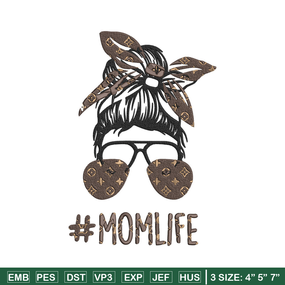 Mom life lv Embroidery Design, Louis vuitton Embroidery, Embroidery File, Brand Embroidery, Logo shirt, Digital download.jpg