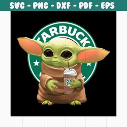 star wars starbucks svg, trending svg, star wars svg, starbucks svg, starbucks lovers, yoda svg, yoda lovers, cute yoda,