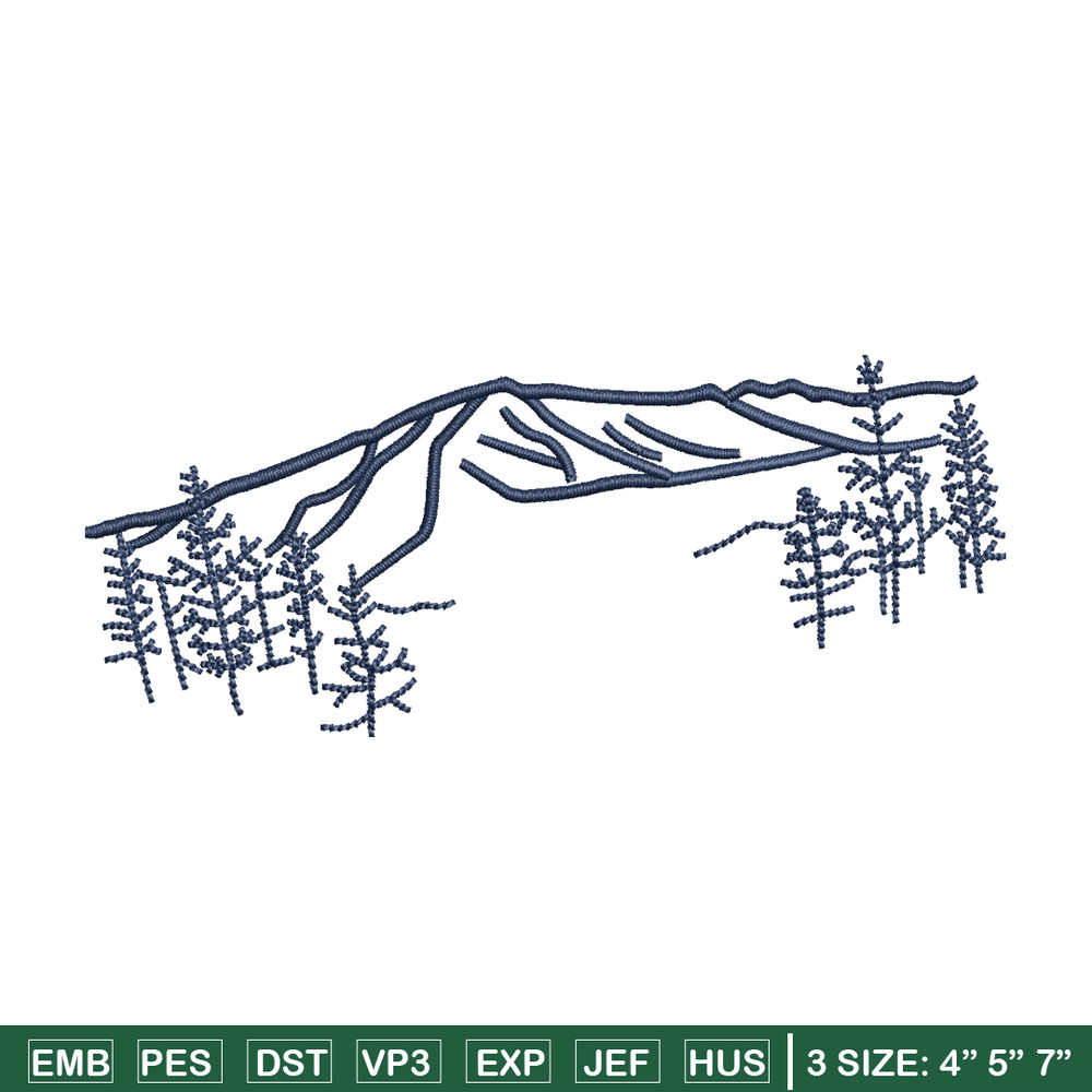 Mountain embroidery design, Mountain embroidery, Mountain design, embroidery file, logo shirt, Digital download..jpg