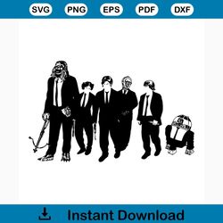 reservoir dogs mashup with the star wars heroes svg, trending svg, star wars svg, star wars, star wars gift, yoda svg, s