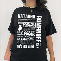 iron man movie, romanoff superhero 1984 double sides shirt, movie trending day gift unisex for fan tshirt sweatshirts